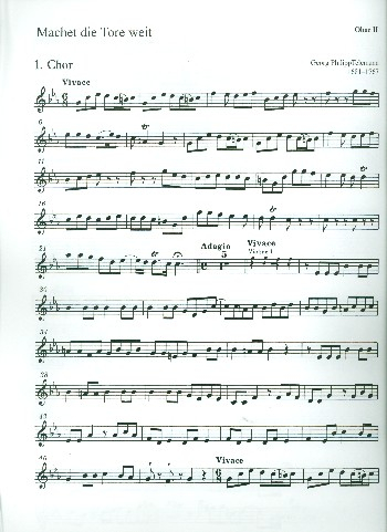 Machet die Tore weit für Soli (SATB), Chor und Orchester