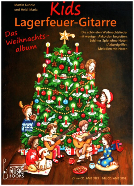 Kids Lagerfeuer-Gitarre - Das Weihnachtsalbum (+CD) für Gitarre/Tabulatur (+Text)