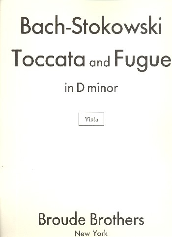 Toccata and Fugue d minor BWV565 for orchestra