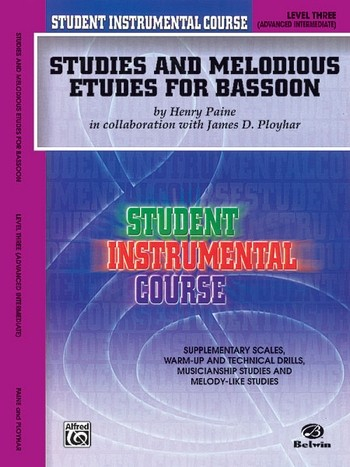 Studies and melodious Etudes Level 3 for bassoon