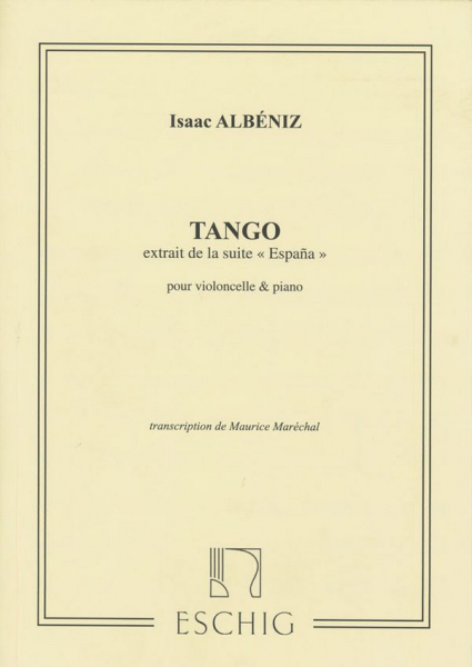 Tango op.165,2 extrait de la suite espana pour violoncelle et piano