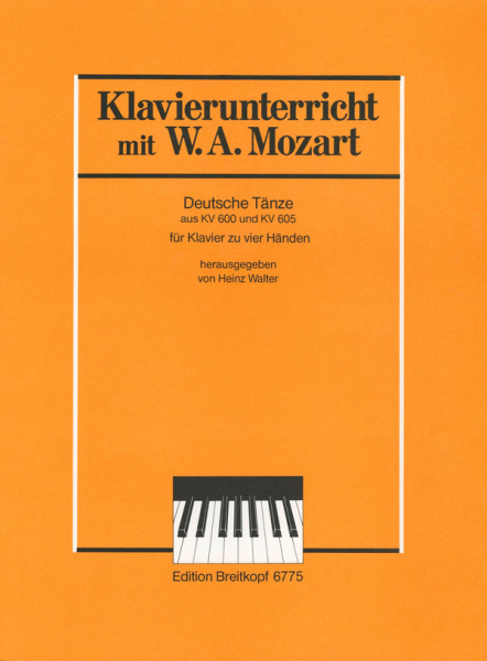 Deutsche Tänze KV600 und KV605 für Klavier zu 4 Händen