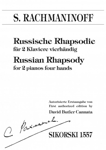 Russische Rhapsodie für 2 Klaviere