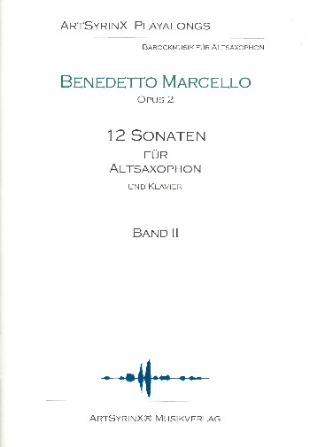 12 Sonaten op.2 Band 2 (Nr.4-6) (+CD) für Altsaxophon und Bc