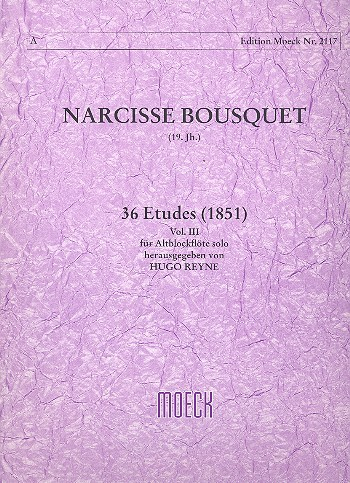 36 Etüden Band 3 (Nr.25-36) für Altblockflöte solo (1851)