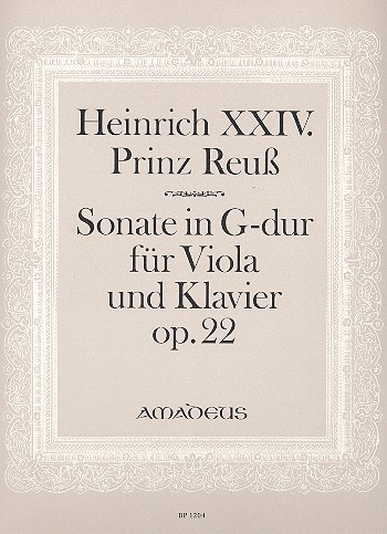 Sonate G-Dur op.22 für Viola und Klavier