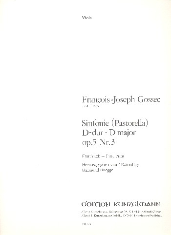 Sinfonie D-Dur op.5,3 für Orchester