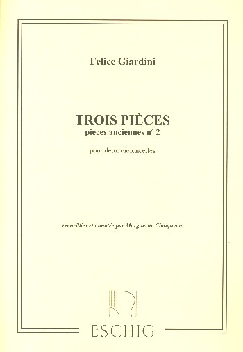 3 pièces pour 2 violoncelles