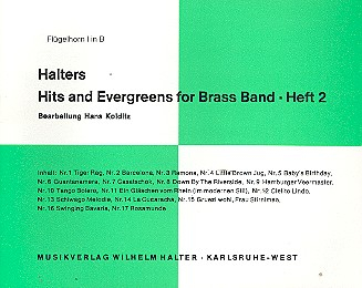 Halters Hits and Evergreens Band 2 für Blasorchester