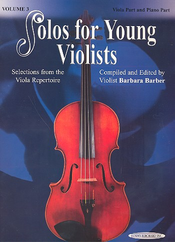 Suzuki Solos for young Violists vol.3 for viola and piano