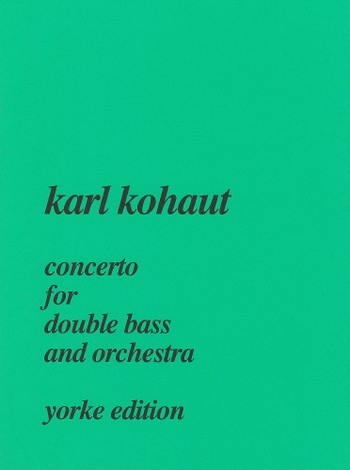 Concerto for double bass and orchestra for double bass and piano