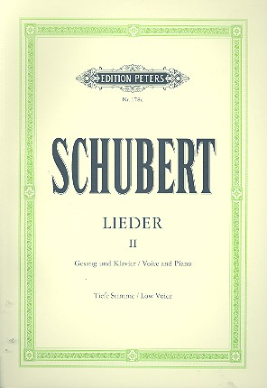 Lieder Band 2 für Gesang (tief) und Klavier