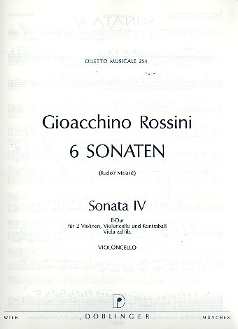 Sonate B-Dur Nr.4 für 2 Violinen, Violoncello und Kontrabass