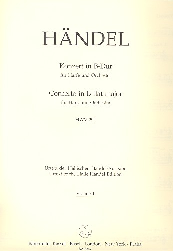 Konzert B-Dur HWV294 für Harfe und Orchester