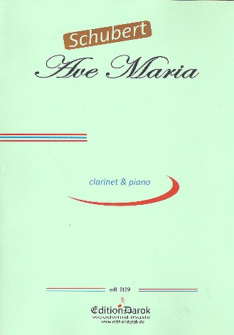 Ave Maria op.52,6 for clarinet and piano