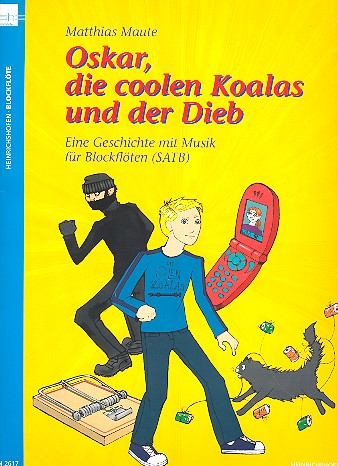 Oskar, die coolen Koalas und der Dieb für Blockflöten (SATB)