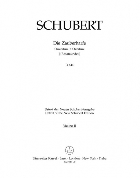 Ouvertüre zu Die Zauberharfe C-Dur D644 für Orchester