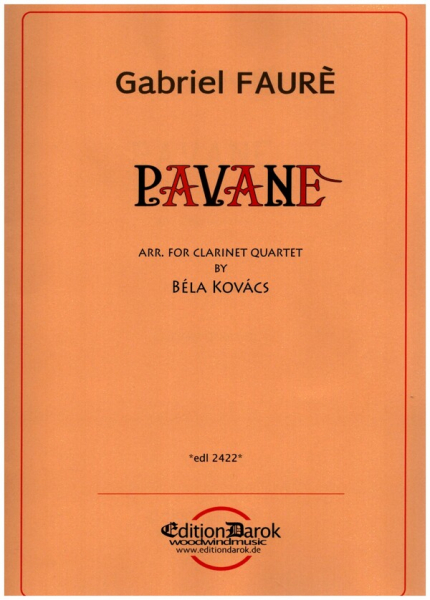 Pavane op.50 for 3 clarinets and bass clarinet