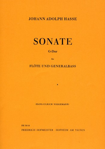 Sonate G-Dur für Flöte und Klavier