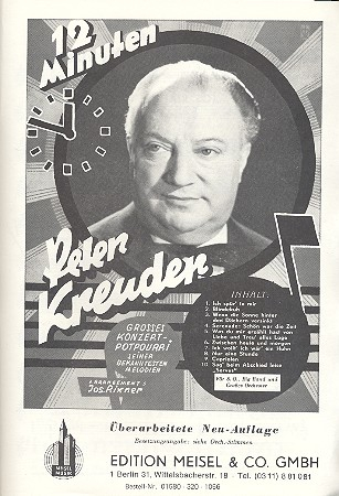 12 Minuten Peter Kreuder: Potpourri für Salonorchester