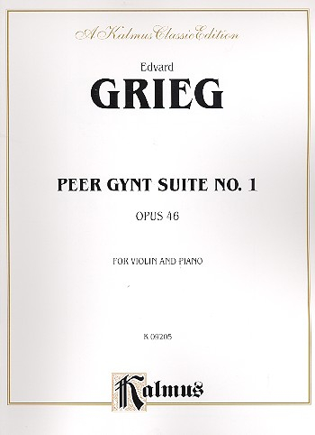 Peer Gynt Suite no.1 op.46 for violin and piano