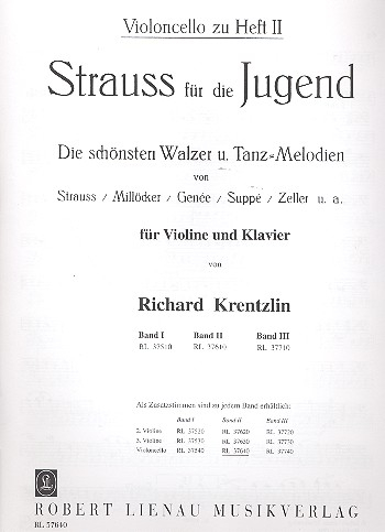 Strauss für die Jugend Band 2 Violoncello solo