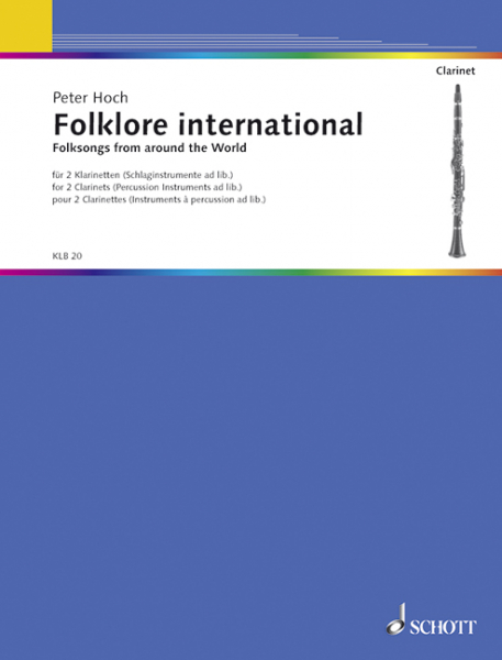 Folklore international für 2 Klarinetten (Schlaginstrumente ad libitum)