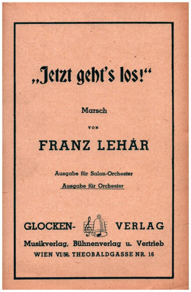 Jetzt geht&#039;s los für Orchester