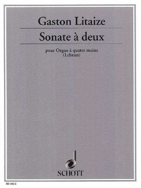 Sonate à deux für Orgel 4-händig