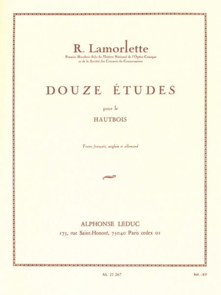 12 études pour hautbois