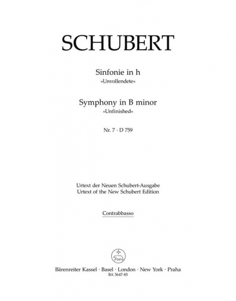 Sinfonie h-Moll Nr.7 D759 für Orchester