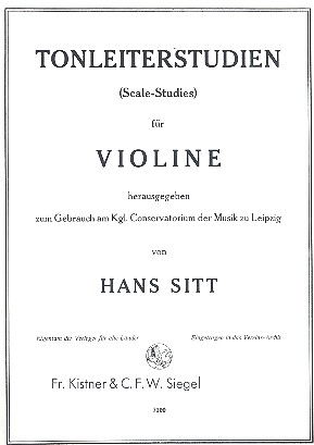 Tonleiterstudien für Violine