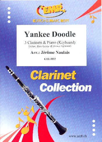 Yanke Doodle for 3 clarinets and piano (keyboard) (rhythm group ad lib)