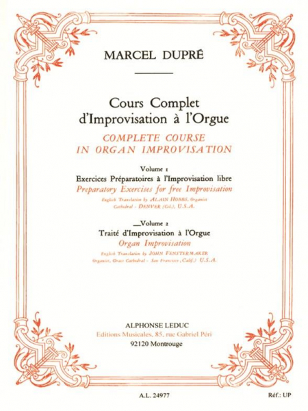 Cours complet d&#039;improvisation à l&#039;orgue vol.2 (organ improvisation)