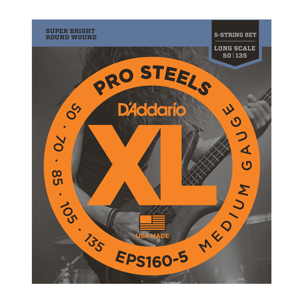 Saitensatz D´Addario EPS160-5 Pro Steels 5-String/Long/Medium