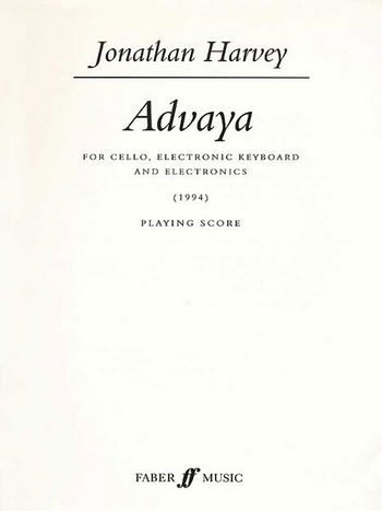 Advaya for cello, electronic keyboard and electronics