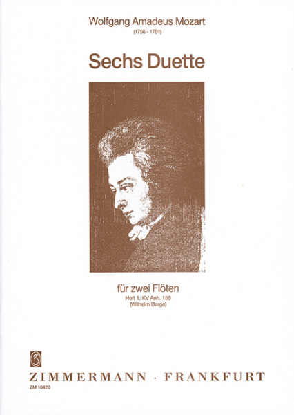 6 Duette Band 1 (Nr.1-3) für 2 Flöten, Stimmen