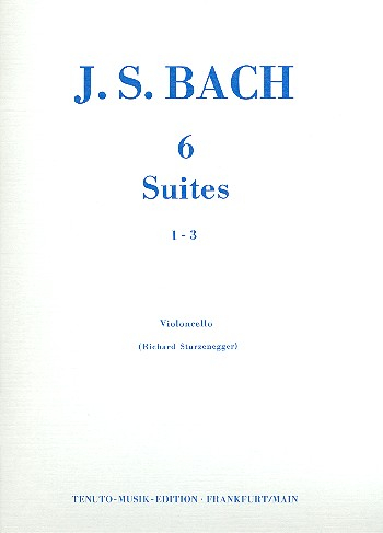 6 Suiten Band 1 (Nr.1-3) BWV1007-1009 für Violoncello solo