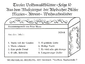 Tiroler Volksmusikblätter Band 10 für 5 Blechbläser