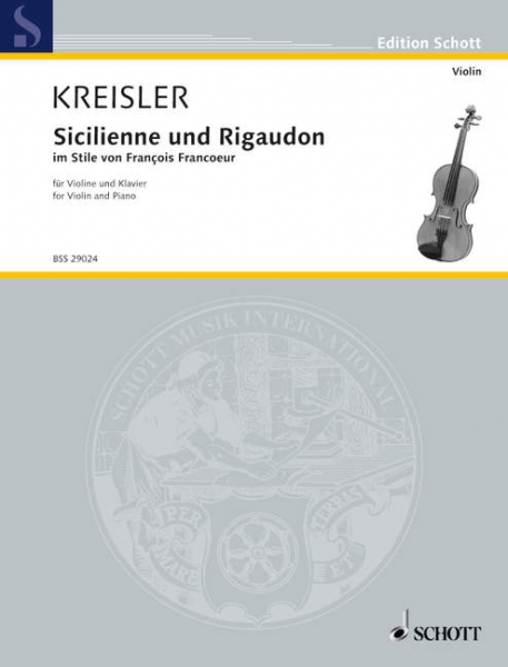 Sicilienne et Rigaudon für Violine und Klavier