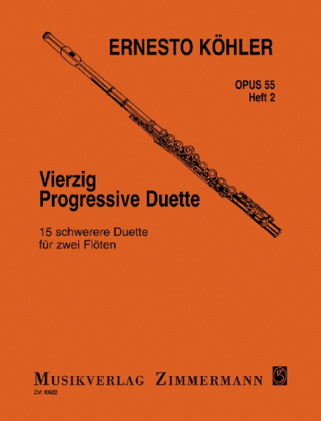 40 progressive Duette op.55 Band 2 für 2 Flöten