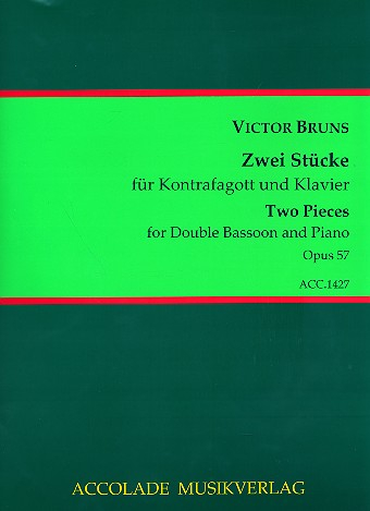 2 Stücke op.57 für Kontrafagott und Klavier