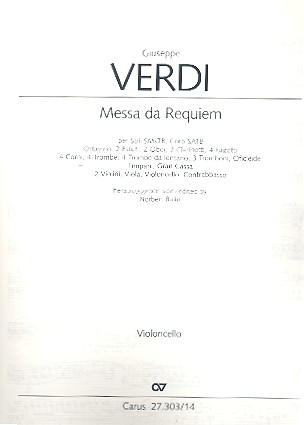 Messa da Requiem für Soli, gem Chor und Orchester