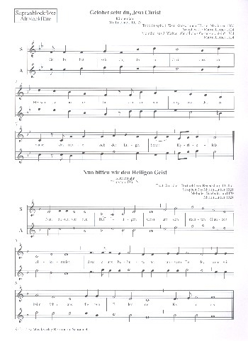 Martin Luther - Kirchenlieder für 4 Blockflöten (SATB)