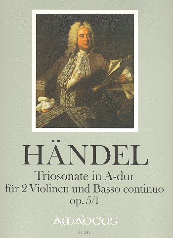 Triosonate A-Dur op.5,1 für 2 Violinen und Basso continuo