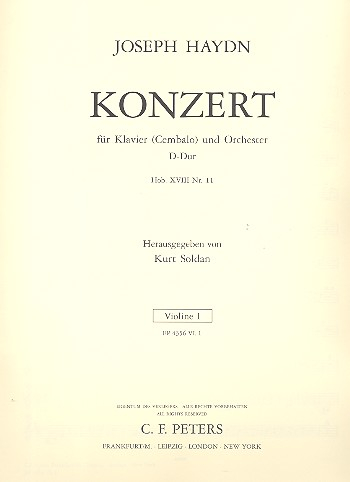 Konzert D-Dur op.21 Hob.XVIII:11 für Klavier und Orchester