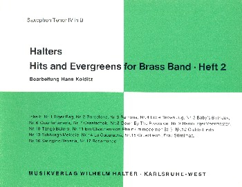 Halters Hits and Evergreens Band 2: für Blasorchester