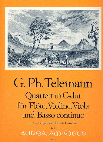 Quartett C-Dur für Flöte, Violine, Viola und Bc