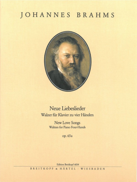 Neue Liebeslieder op.65a für Klavier zu 4 Händen