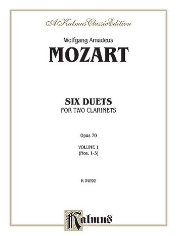 6 Duets op.70 vol.1 )nos.1-3) for 2 clarinets